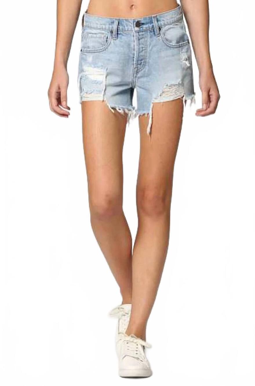 NEW HIDDEN kenzie mid rise shorts in light blue